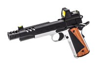 RÉPLIQUE GBB GAZ VORSK CS DEFENDER PRO MEU SILVER / NOIR 1,0J + BDS