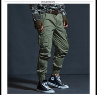 Pantalon militaire tactique à poches multiples type cargo