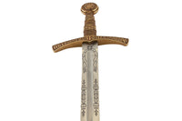 Réplique d'Épée Médiévale Française XIVe Siècle Fleur de Lys avec Fourreau Bleu – 109 cm