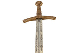 Réplique d'Épée Médiévale Française XIVe Siècle Fleur de Lys avec Fourreau Bleu – 109 cm