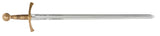 Réplique d'Épée Médiévale Française XIVe Siècle Fleur de Lys avec Fourreau Bleu – 109 cm