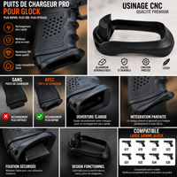 GLOCK GEN 1-5 PUIT DE CHARGEUR PRO EN ALU POUR Glock 17
