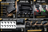 GLOCK GEN 1-5 PUIT DE CHARGEUR PRO EN ALU POUR Glock 17