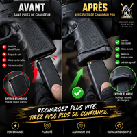 GLOCK GEN 1-5 PUIT DE CHARGEUR PRO EN ALU POUR Glock 17