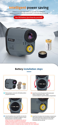 Télémètre Laser Artbull pour tireur et chasseur 1000M / 650M
