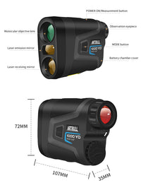 Télémètre Laser Artbull pour tireur et chasseur 1000M / 650M