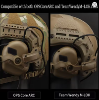 Earmor M32 Attache Casque FAST M-lock et ARC