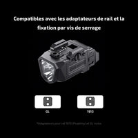 Olight PL X | Lampe Tactique Rechargeable USB-C 1200 Lumens à Double Faisceau