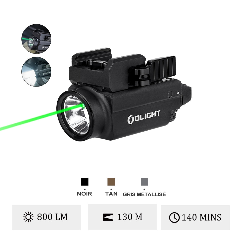LAMPE + LASER TACTIQUE AVEC MONTAGE