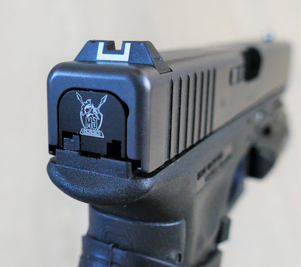 GLOCK GEN 1-4 PLAQUE ARRIÈRE PERSONNALISABLE OU MODÈLE AU CHOIX – MJ  ARMEMENT & EQUIPEMENT