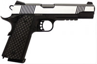 RÉPLIQUE GBB 1911 MEU RAIL RAVEN FULL METAL GAZ NOIR SILVER 1,0J