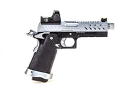 RÉPLIQUE GBB GAZ HI-CAPA 4.3 NOIR / CHROME 0,9J + POINT ROUGE BDS