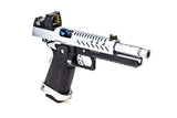 RÉPLIQUE GBB GAZ HI-CAPA 5.1 NOIR / CHROME 1,0J + POINT ROUGE BDS