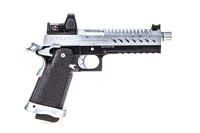 RÉPLIQUE GBB GAZ HI-CAPA 5.1 NOIR / CHROME 1,0J + POINT ROUGE BDS