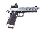 RÉPLIQUE GBB GAZ HI-CAPA 5.1 NOIR / CHROME 1,0J + POINT ROUGE BDS