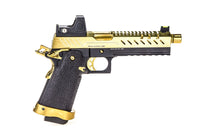 RÉPLIQUE GBB GAZ HI-CAPA 5.1 NOIR / OR 1,0J + POINT ROUGE BDS