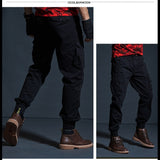 Pantalon militaire tactique à poches multiples type cargo